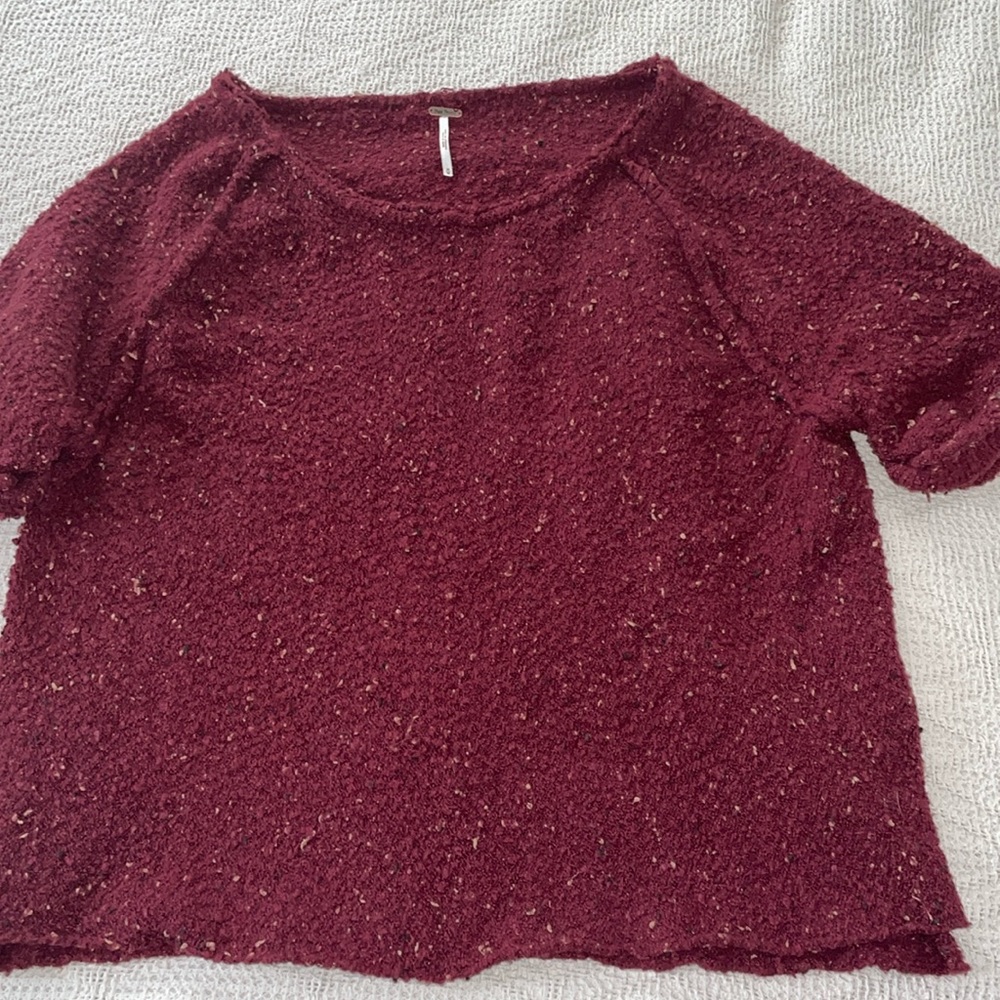 Free People oversized nubby sweater. Medium EUC.